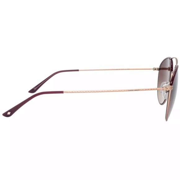 Giorgio Armani brown metal sunglasses